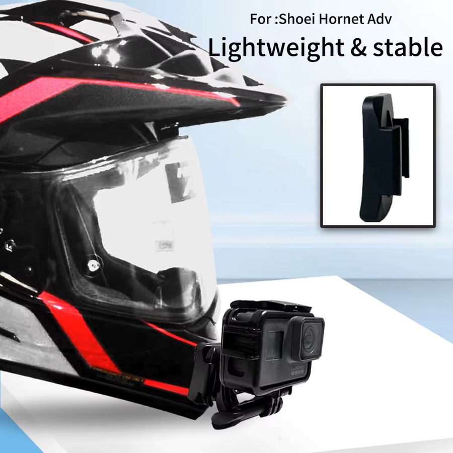 TUYU CNC Aluminium Kinnhalterung für Shoei Hornet ADV GT Air 2X Z8 Z7 passend für GoPro Insta360 DJI Zubehör in Schwarz - Bild 2