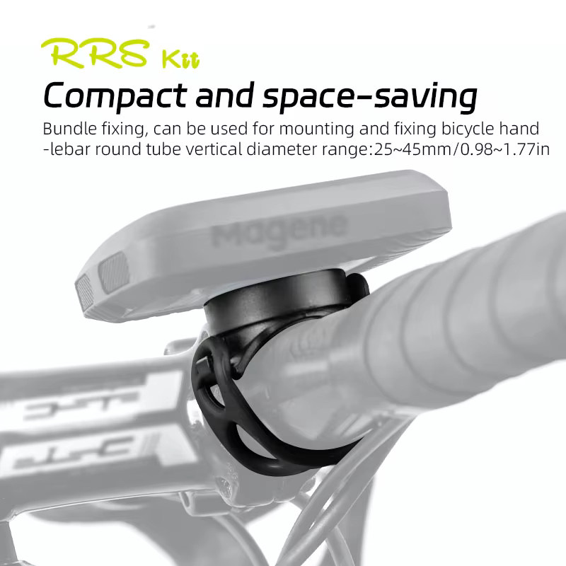 RRSKIT 360 Grad drehbarer Lenkerhalter für Garmin, iGPSPORT und Wahoo Fahrradcomputer in Schwarz - Bild 2
