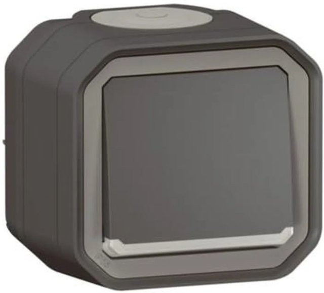 Legrand Plexo New A/W-Schalter Aufputz Anthrazit IP55 - Bild 1