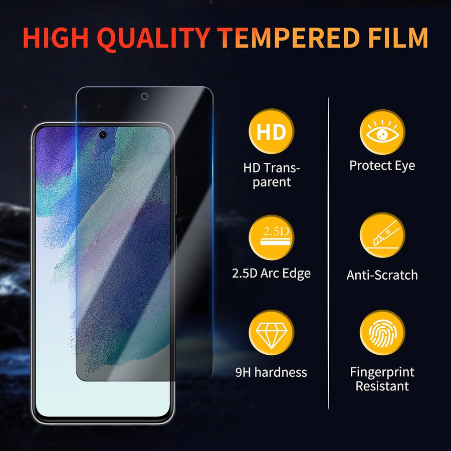 5 Stück Sichtschutz Panzerglas für Samsung Galaxy A17 A16 A26 A56 A36 A54 A55 A34 A25 A14 A15 A52S A53 S20 S21 S23 S24 S25 FE Galaxy M33 5G in Schwarz - Bild 5