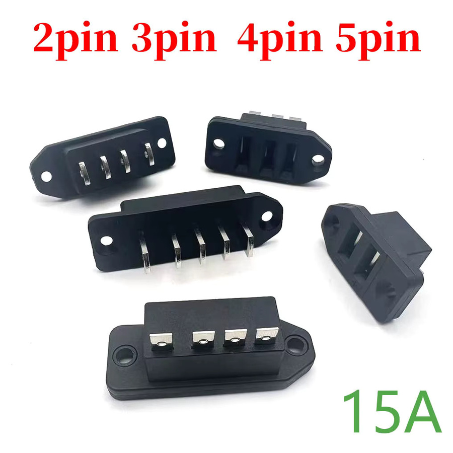 ZHONGSHANQIANYU 2-5-Pin Lithium-Batterie-Steckverbinder in Schwarz für Elektroroller als Stecker und Buchse für Batterie-Strom- und Ladeanschlüsse - Bild 2