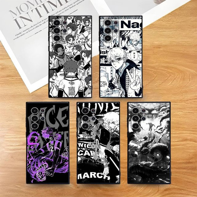 Anime Blue Lock Handyhülle für Samsung Galaxy S25 S24 S23 S22 S21 S20 Plus 5G Soft Case in Multicolour mit Anti-Rutsch-Effekt und Frosted-Finish - Bild 1