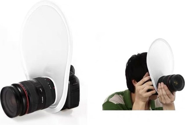 Universal Fotografie Flash Diffusor und Reflektor Softbox für DSLR und SLR Kameras in Weiß - Bild 1