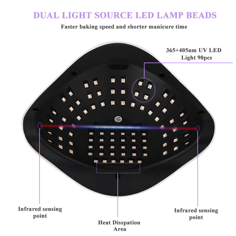 TFSCLOIN SUN X11MAX UV LED Nagellampe, 90 LEDs, Unisex - Bild 4