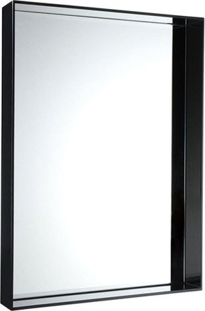 Kartell Only Me Wandspiegel in Schwarz mit rechteckiger Form aus Kunststoff und Glas