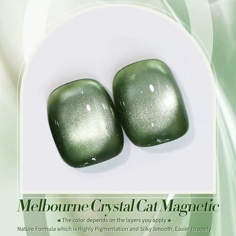 BORN PRETTY Dark Emerald Cat Magnetic Gel, 10 ml, Glänzend - Bild 3