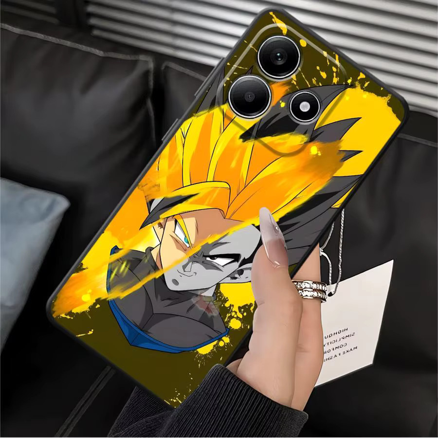 Dragon Ball Goku Vegeta Handyhülle für Xiaomi Redmi Note 13 14 Pro Plus 12s 9S 11s 10S 7 8 9 10 11 12 Pro, weiche Schutzhülle in Schwarz und Multicolour - Bild 3