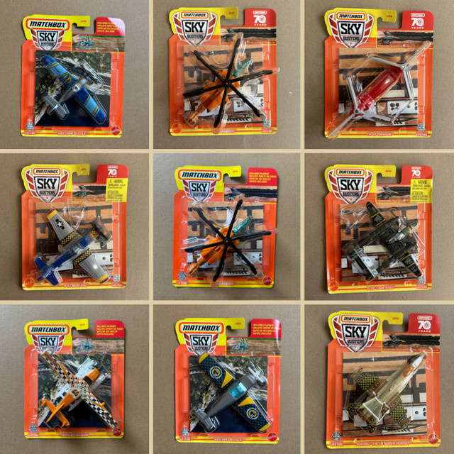 Matchbox Sky Busters Wave 4N Collection, Druckguss-Modellfahrzeuge, 1:64, Set / Bundle - Bild 1