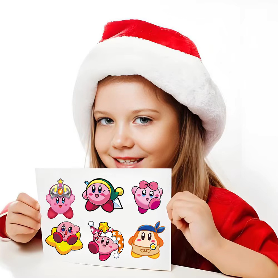 TAKARA TOMY Kirby Puzzle Aufkleber, 8/16 Blatt, DIY Make a Face - Bild 4