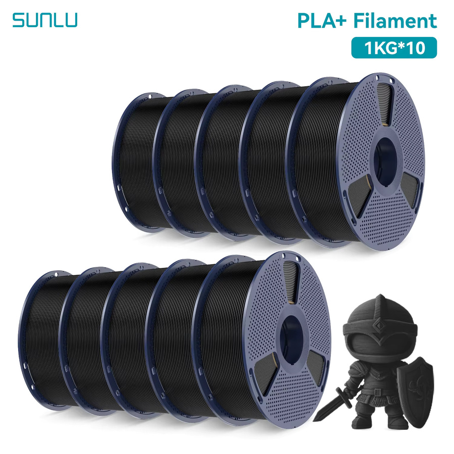 SUNLU PLA+ Filament 1,75mm für FDM-Drucker, hohe Zähigkeit und ±0,02 mm Präzision, in Weiß oder Mehrfarbig - Bild 2