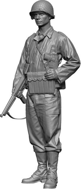 US-Gi-Sergeant aus dem Zweiten Weltkrieg, Resin-Modellfigur, 1:16, unmontierter und unbemalter Bausatz - Bild 1