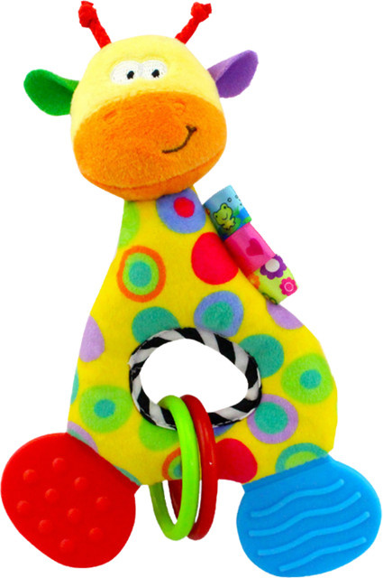 Datgo Giraffe Tier Rassel, Plüsch / Textil, Bunt / Mehrfarbig, ab 0 Jahre - Bild 1