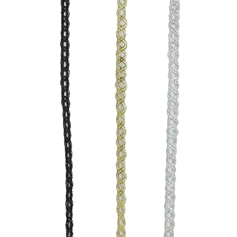 Goldenes gewelltes Spitzenband für DIY-Handwerksarbeiten und Nähen, Breite: 0,5 cm, 5 m pro Packung - Bild 2