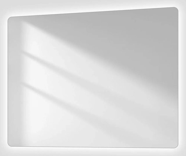 Emke LED-Badspiegel mit Anti-Beschlag-Funktion und Kippschalter, Rechteckig, B: 50 cm, H: 60 cm - Bild 1