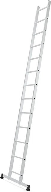 Werner Sprossenanlegeleiter aus Aluminium in Silber mit 13 Stufen, Höhe: 150 cm, Breite: 40 cm - Bild 1