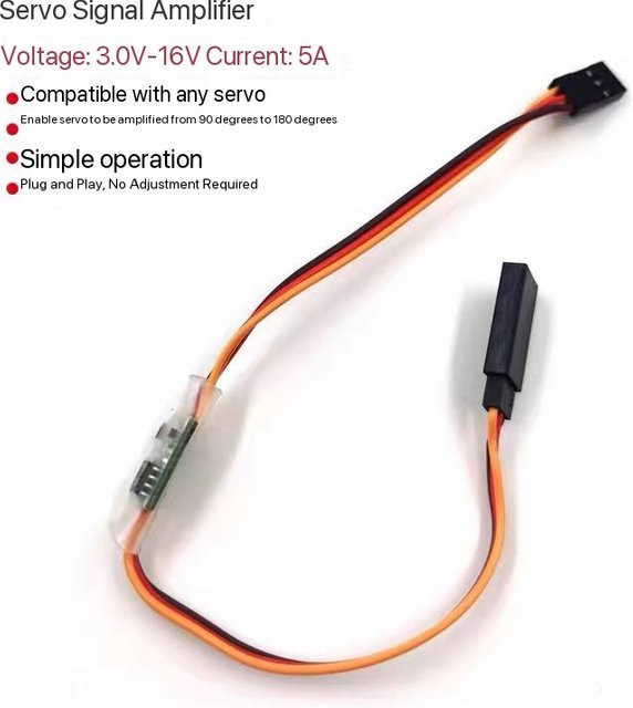 BANGSHE Servo-Expander PWM/PPM Signalverstärker mit 180-Grad und 270-Grad Fernbedienungs-Winkelvergrößerer in Multicolor - Bild 1