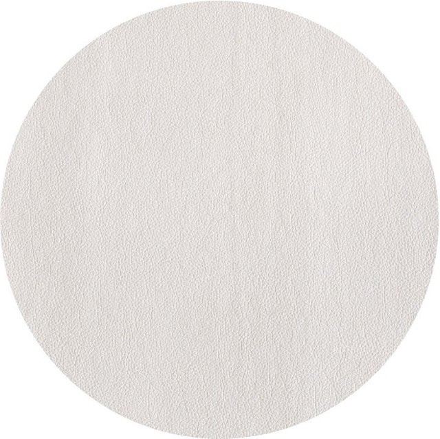 ASA Selection Tischset Country in Weiß, rund, Lederimitat, Durchmesser: 38 cm - Bild 1