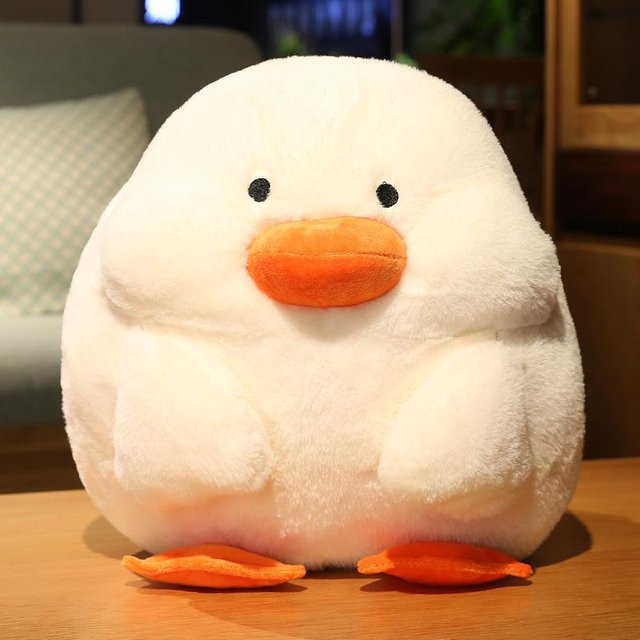 Yiran toy Dicke Ente, Plüschtier, 3 in 1 Kissen mit Decke, Gelb - Bild 1