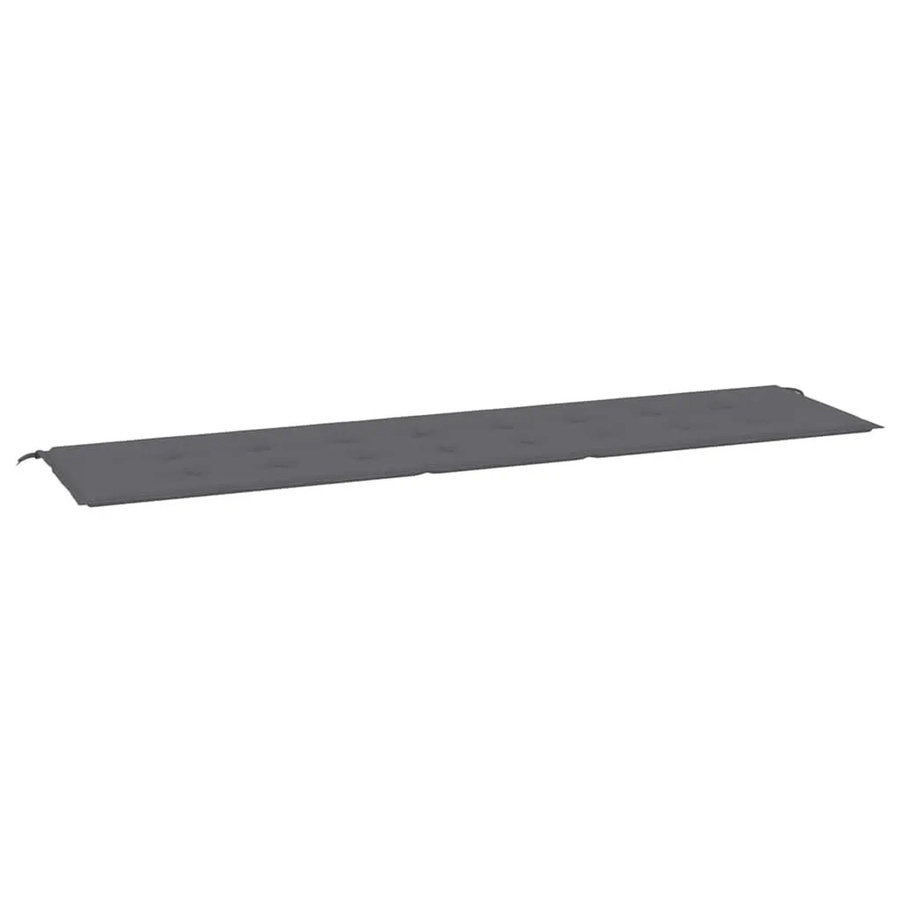 vidaXL Gartenbank-Auflage Anthrazit aus wasserabweisendem Oxford-Gewebe B/T/H: 200 x 50 x 4 cm - Bild 2