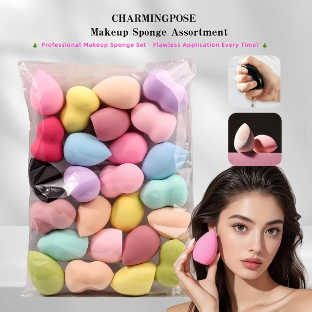 Make-up-Schwamm-Kollektion, Kosmetikschwämme für flüssige und pudrige Grundierung, Kinder - Bild 1