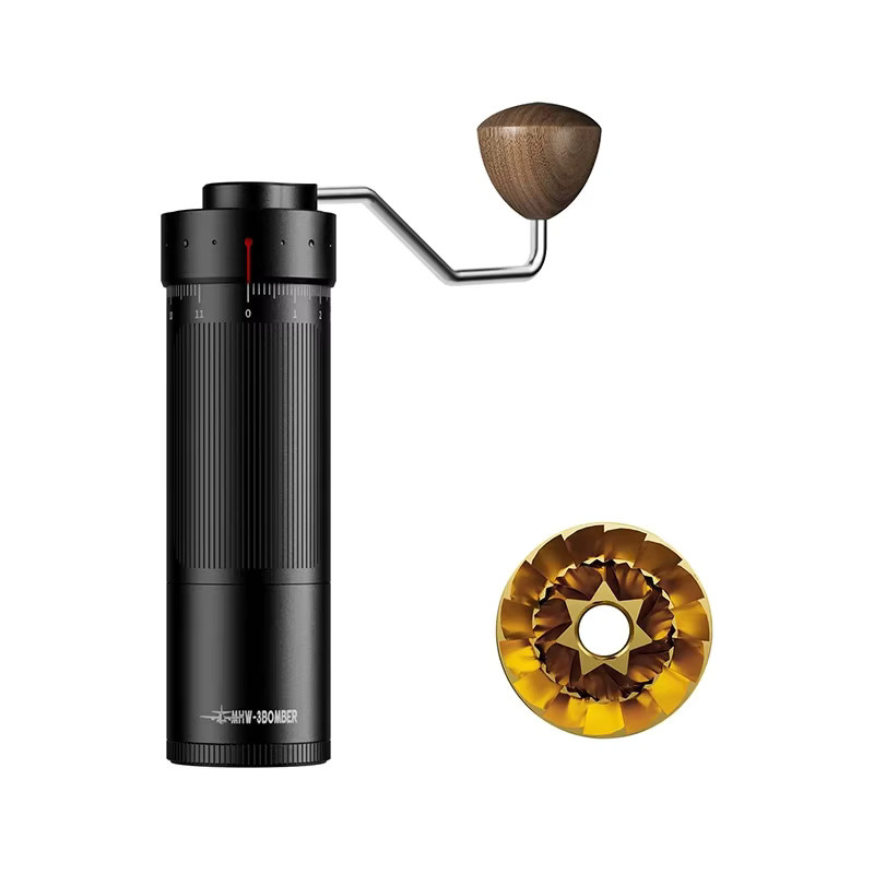 MHW 3Bomber Blade R3 Pro Manuelle Kaffeemühle mit einstellbarem Mahlwerk in Schwarz - Bild 6