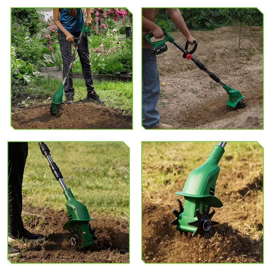 NewBeny Elektrischer Vertikutierer und Gartenkultivator 1600W in Grün für Makita LXT Akkus - Bild 5