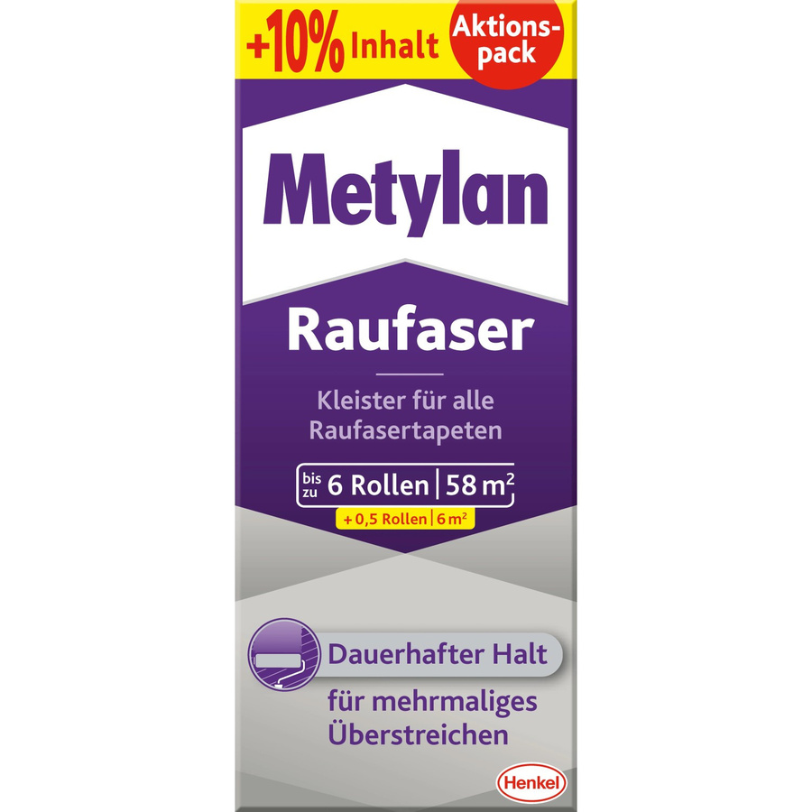 Metylan Raufaser Tapetenkleister Pulver für Woodchip mit 10 % Mehrinhalt, 360 g - Bild 2
