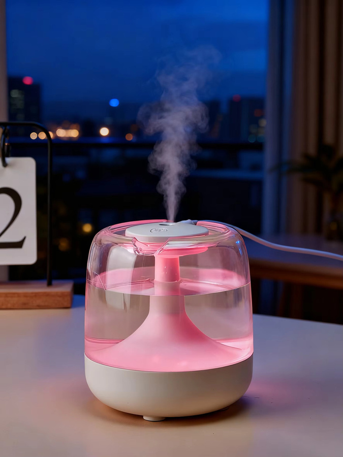 TENGKESi Mini-Luftbefeuchter und Aroma Diffuser in Schwarz mit Duftfach für Schlafzimmer und Büro - Bild 6