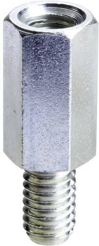 Schneider Electric Sechskantabstandhalter aus verzinktem Stahl in Silber, M8 x 30 mm - Bild 1