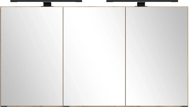 Held Möbel Spiegelschrank Manchester mit 3 Türen in Wildeiche, B/H/T: 120 x 64 x 20 cm - Bild 1