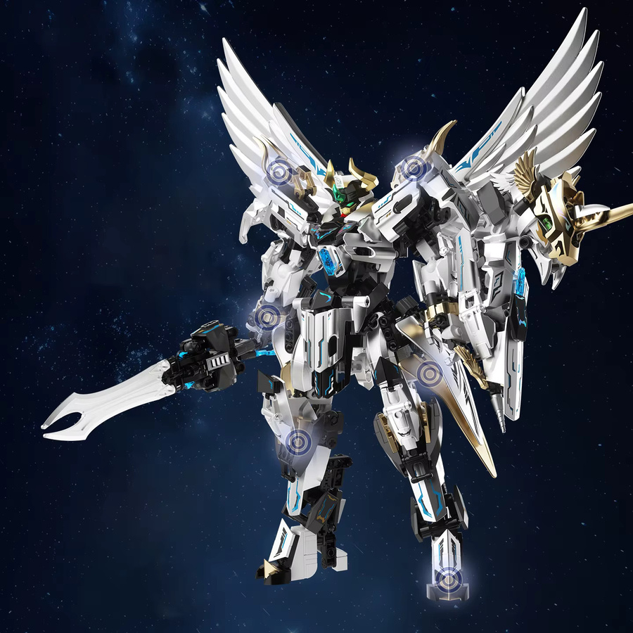 JAKI Pegasus MOC-Modell, Transformierendes Roboter-Bausteine-Set, Fantasy - Bild 5