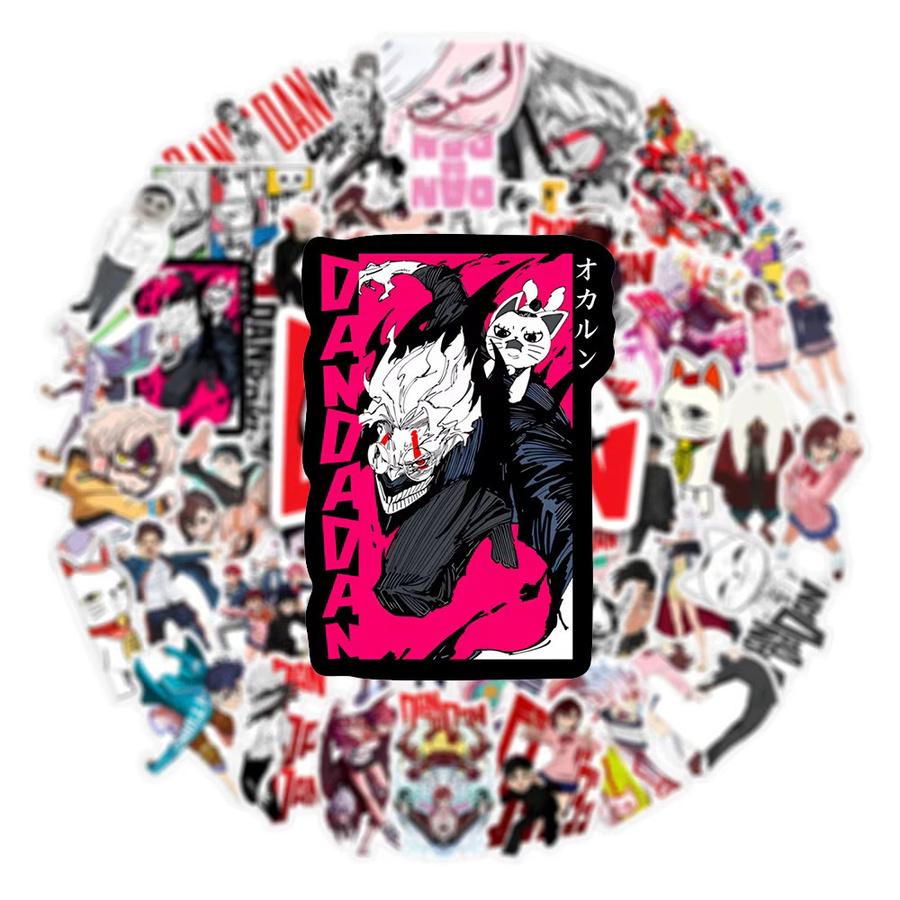 Bandai Dandadan Anime Okarun Momo Ayase Aufkleber, Bunt / Mehrfarbig, 50 Stück - Bild 4