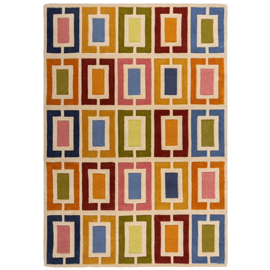 Flair Rugs Wollteppich Retro Blocks Mehrfarbig B: 80 cm, L: 150 cm - Bild 2