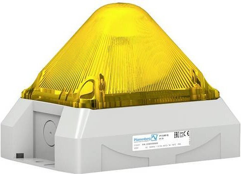 Pfannenberg Signalleuchte LED PY L-M Gelb mit Blitzlicht, Dauerlicht und Blinklicht, 230 V/AC - Bild 1