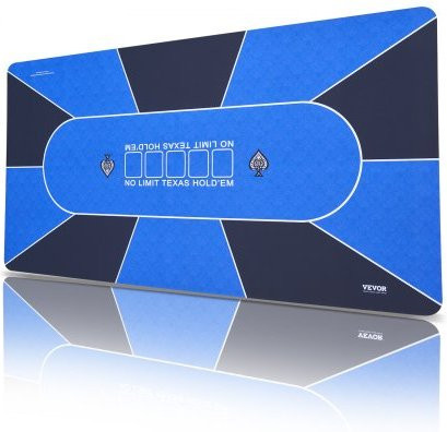 VEVOR Poker Mat Table Top, Blue, 6-8 Spieler - Bild 1