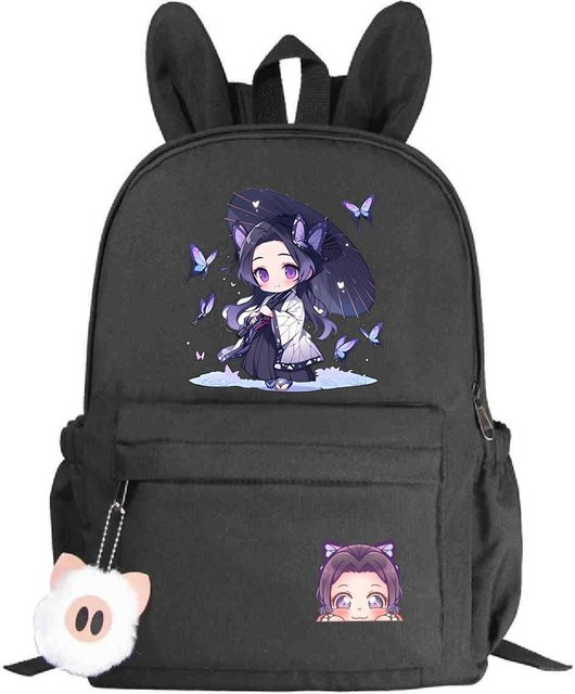 3-teiliges Schulrucksack-Set in Schwarz aus Oxford-Stoff mit Schultasche und Federmäppchen - Bild 1