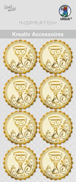 Kreativ-Accessoires Kelch in Gold - Bild 1