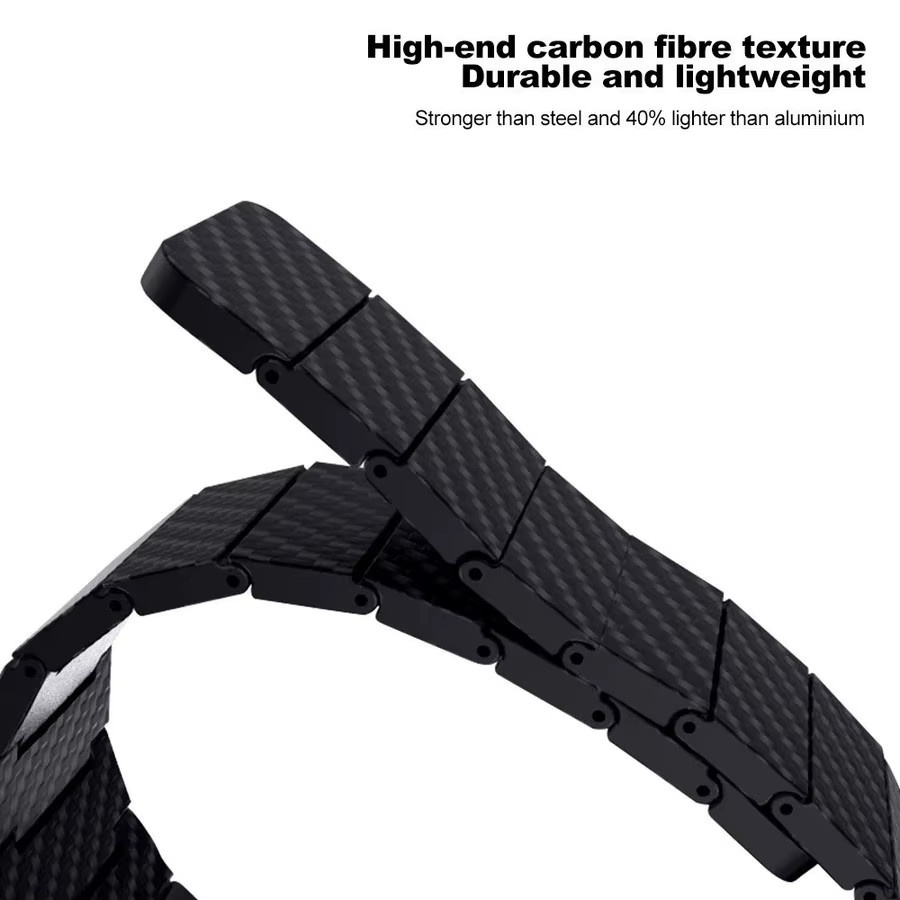 Huawei Uhrenarmband, Carbon Faser, Schwarz, Unisex - Bild 5