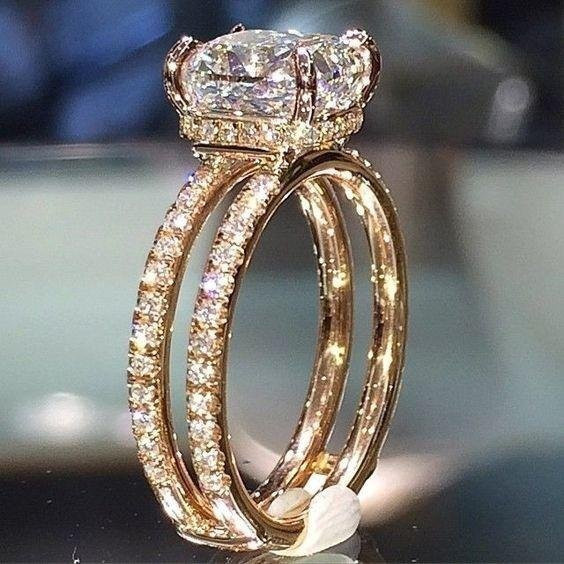 YIRAN Jewelry Ring, 14 Karat Gold, Diamant, Zirkonia, Damen - Bild 1