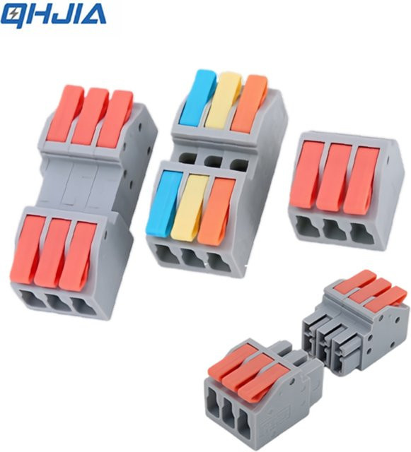 QHJIA Push-in Schnellklemmen Terminal Block Set für elektrische Anschlüsse - Bild 1
