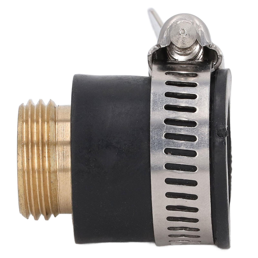 Painter Universal Wasserhahn Anschluss Adapter aus Messing in Silber, 1/2 Zoll Schnappverbindung für Garten und Küche - Bild 2