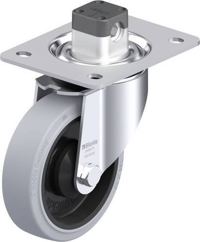 Blickle Stahlblech-Lenkrolle LK-POEV 125KA-3-CS11-SG, verzinkt, Rad-Durchmesser: 125 mm, Tragfähigkeit: 250 kg - Bild 1