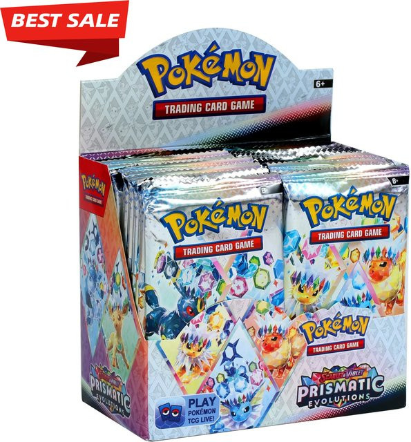 Bandai Pokémon Prismatic Evolutions Scarlet Violet 151 Destined Rivals Black Bolt, Englische Booster-Kampfkarten, ab 6 Jahren - Bild 1