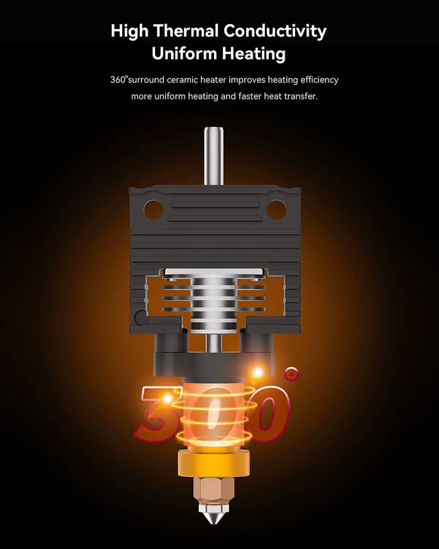 Creality Hotend-Upgrade-Kit für K1, K1 Max und K1C mit Keramik-Heizblock und Einhorn-Schnellwechseldüse - Bild 3
