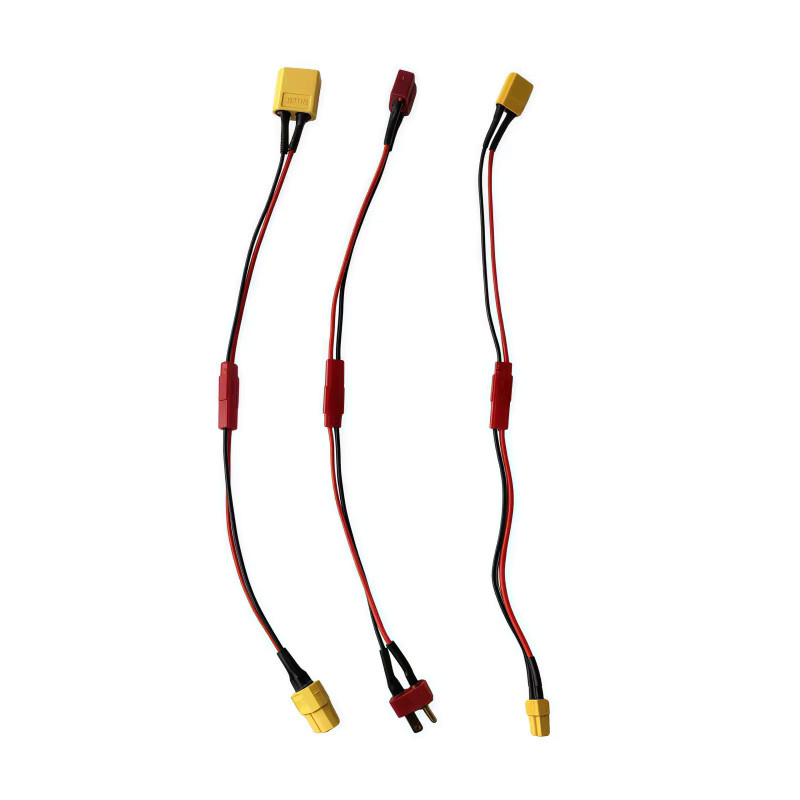 KePaQi XT30 zu XT60 und JST Konvertierungskabel Set, 22AWG, rot, Länge: 10 cm, für FPV-Drohnen und Flugzeuge - Bild 2