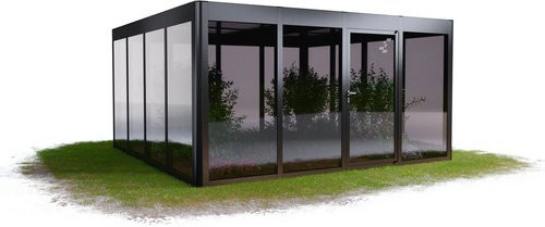 SunElements Gewächshaus SunGarden Power 4.4, B/H/T: 443 x 229 x 443 cm, anthrazit-metallic grau - Bild 1