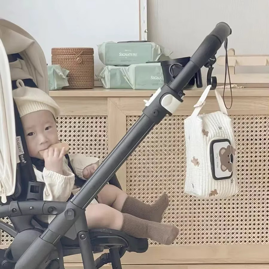 Hängende Cartoon Tier Tasche als Taschentuchhalter und Feuchttücherbox für das Auto in Weiß - Bild 2