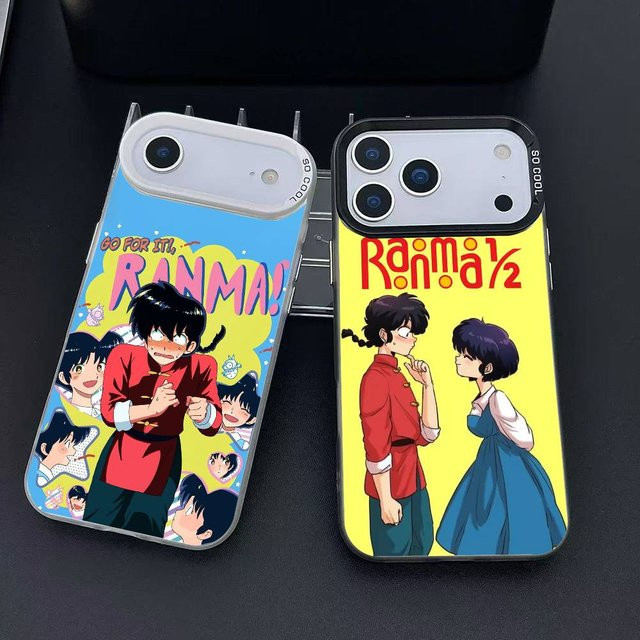 Ranma 1/2 Handyhülle mit Cartoon-Design für iPhone 12 bis 17 Pro Max Plus in Multicolour - Bild 1