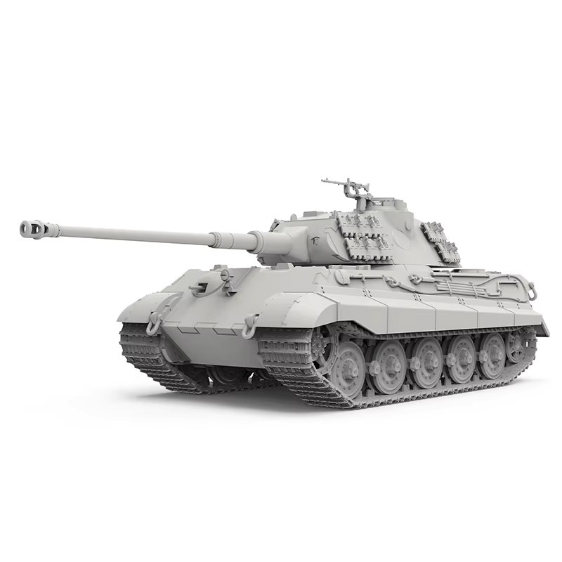 MENG Deutscher Schwerer Panzer Königstiger Turmtyp, Plastik-Bausatz, 1/72 - Bild 2