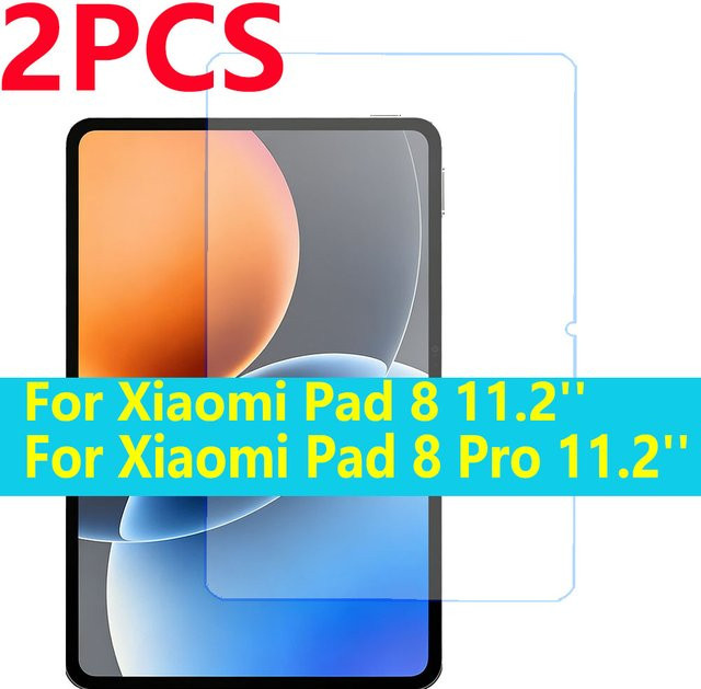 2er-Set Displayschutzfolie aus gehärtetem Glas für Xiaomi Pad 8 Pro 11,2 Zoll, transparent, Anti-Kratz HD Schutzfolie - Bild 1